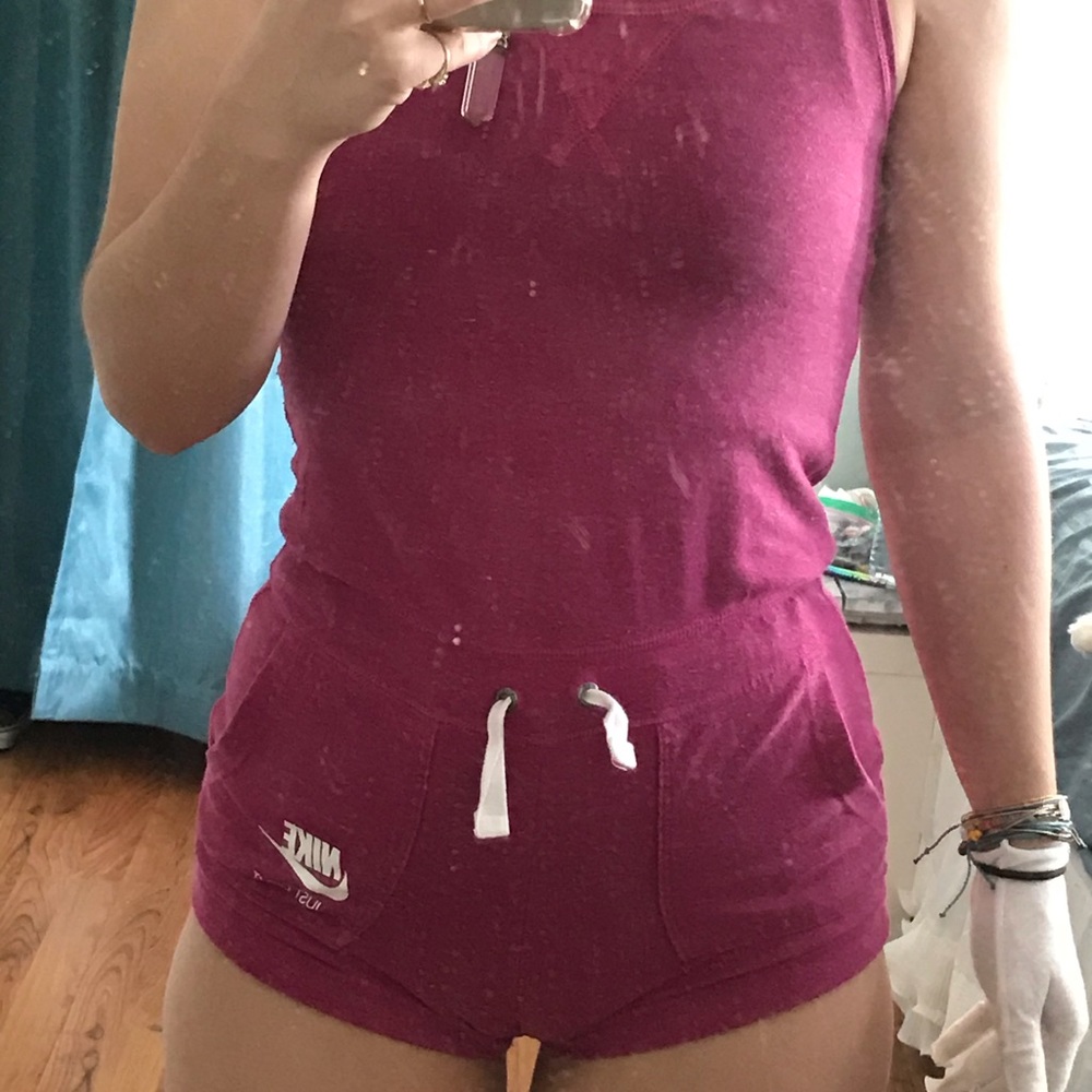 Nike pink romper